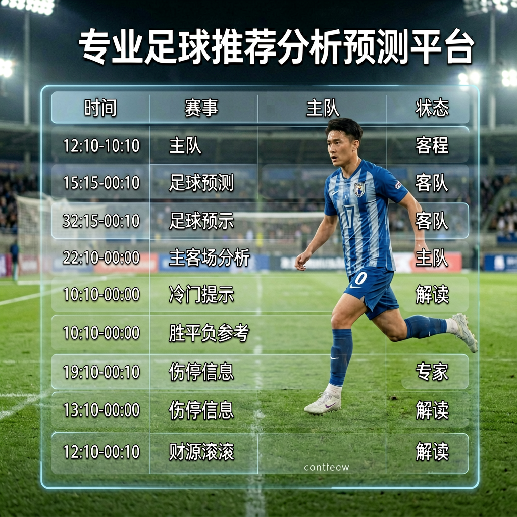 未来几天足球赛程列表概览